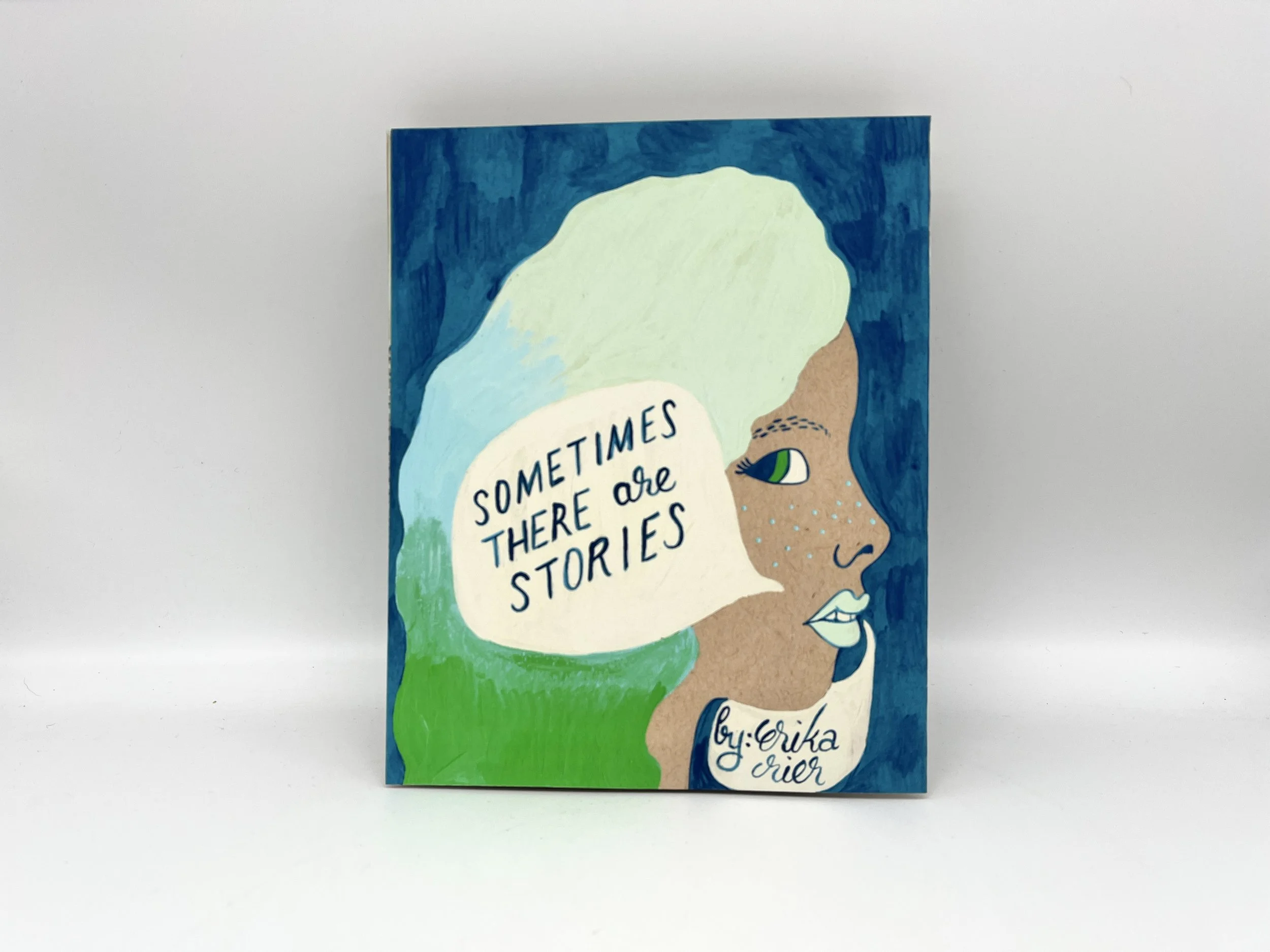 Sometimes There Are Stories - accordion folded pop up art zine